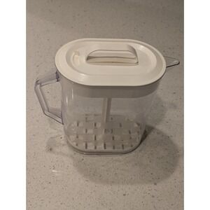 PAMPERED CHEF - 1 Gallon 4 QTS Quick Stir Pitcher - Checkerboard Pattern - #2275